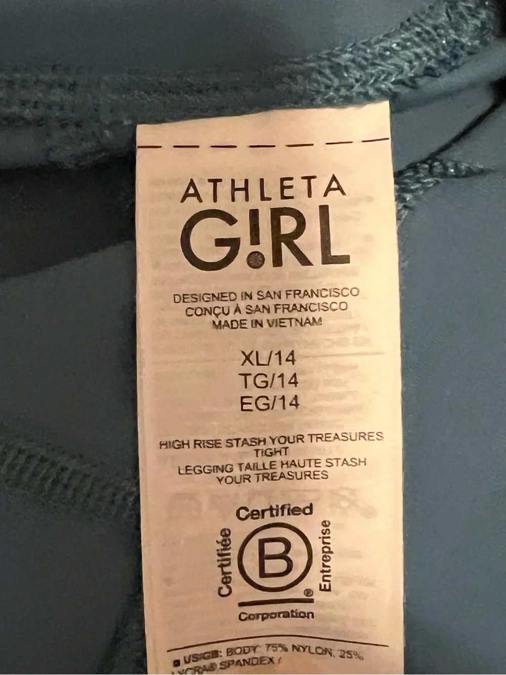 Athleta Girl High Rise Stash Your Treasures Leggings